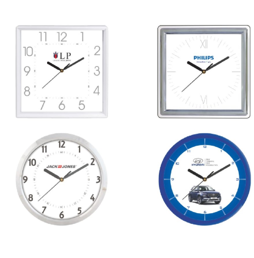 promotional wall clock made of plastic
